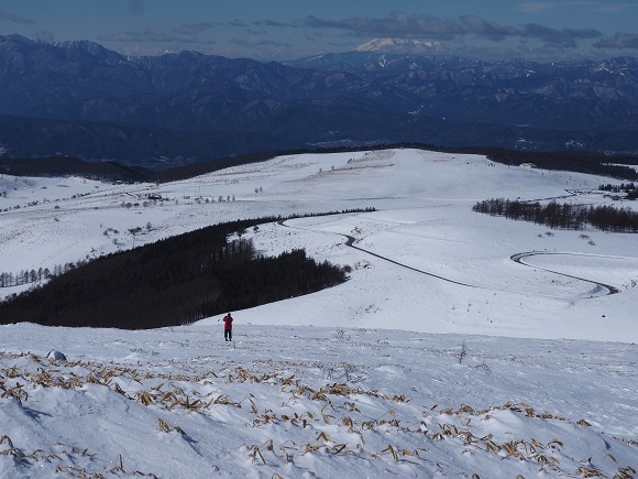 霧ヶ峰全体が真っ白な雪に覆われる