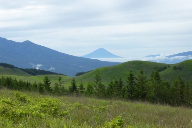 山々が見える風景